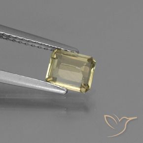 Color-Change Diaspore Gemstone in 5.8 x 4.9 mm Size for Sale, Color-Change Diaspore Stone in Warm Yellow Color