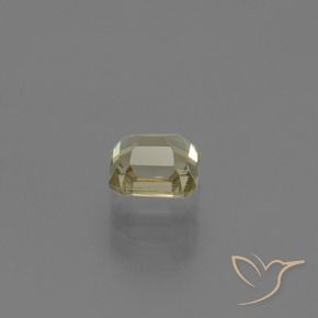 Color-Change Diaspore Gemstone in 5.3 x 5.1 mm Size for Sale, Color-Change Diaspore Stone in Very Light Yellow Color