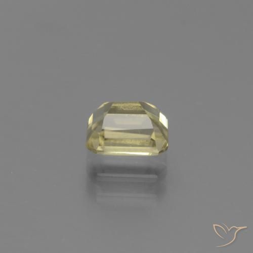 Color-Change Diaspore Gemstone in 5.9 x 4.7 mm Size for Sale, Color-Change Diaspore Stone in Yellow Beige Color
