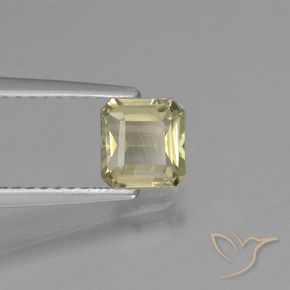 0.85 ct Yellow Color-Change Diaspore Stone, Natural Color-Change Diaspore in Octagon Facet Shape for Sale
