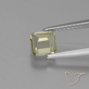 Color-Change Diaspore Gemstone in 5.6 x 5.3 mm Size for Sale, Color-Change Diaspore Stone in Light Yellow Color