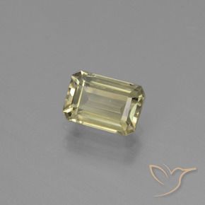 1.00 ct Yellow Color-Change Diaspore Stone, Natural Color-Change Diaspore in Octagon Facet Shape for Sale