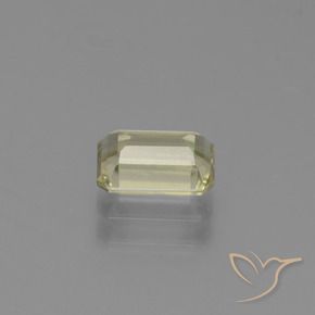 Color-Change Diaspore Gemstone in 6.8 x 4.6 mm Size for Sale, Color-Change Diaspore Stone in Light Yellow Color