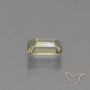 Color-Change Diaspore Gemstone in 7 x 4.4 mm Size for Sale, Color-Change Diaspore Stone in Mellow Yellow Color