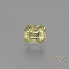 0.87 ct Yellow Color-Change Diaspore Stone, Natural Color-Change Diaspore in Octagon Facet Shape for Sale