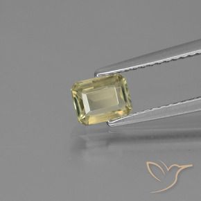 0.78 ct Yellow Color-Change Diaspore Stone, Natural Color-Change Diaspore in Octagon Facet Shape for Sale