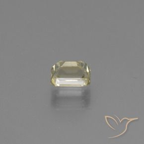 Color-Change Diaspore Gemstone in 5.8 x 4.2 mm Size for Sale, Color-Change Diaspore Stone in Very Pale Yellow Color