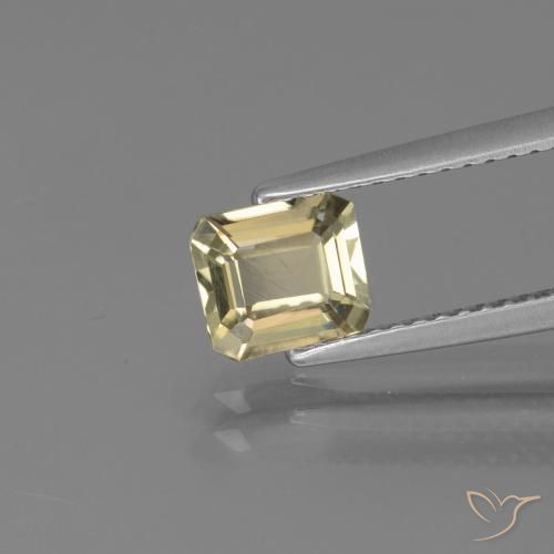 0.98 ct Yellow Color-Change Diaspore Stone, Natural Color-Change Diaspore in Octagon Facet Shape for Sale