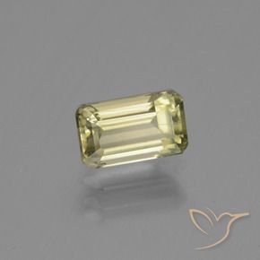 1.20 ct Yellow Color-Change Diaspore Stone, Natural Color-Change Diaspore in Octagon Step Cut Shape for Sale