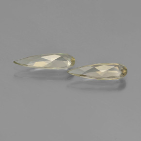 Color-Change Diaspore Gemstones in 13.1 x 4.6 mm Size for Sale, Color-Change Diaspore Stones in Very Light Golden-Yellow Color