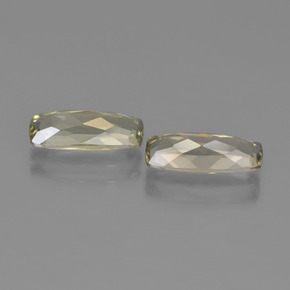 Color-Change Diaspore Gemstones in 10.3 x 4.3 mm Size for Sale, Color-Change Diaspore Stones in Very Light Golden-Yellow Color