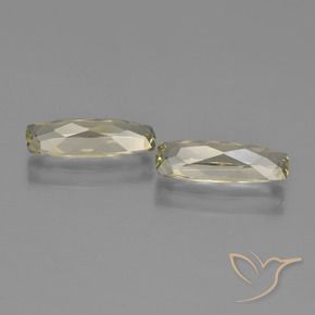 Color-Change Diaspore Gemstones in 10.9 x 4 mm Size for Sale, Color-Change Diaspore Stones in Very Light Yellow Color