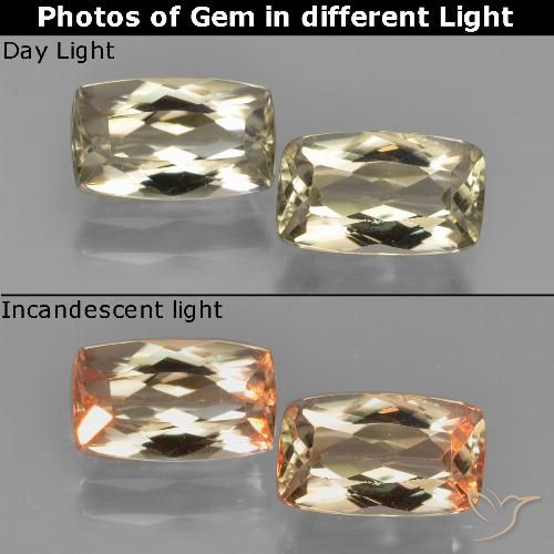 2.15 ct Cushion Cut Color-Change Diaspore, 8 x 4.9 mm From Turkey, Photo A