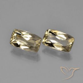 2.15 ctw Yellow Color-Change Diaspore Stones, Natural Color-Change Diaspore in Cushion-Cut Shape for Sale