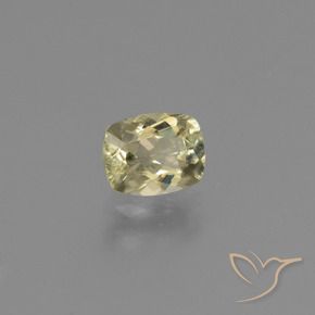 0.72 ct Yellow Color-Change Diaspore Stone, Natural Color-Change Diaspore in Cushion-Cut Shape for Sale