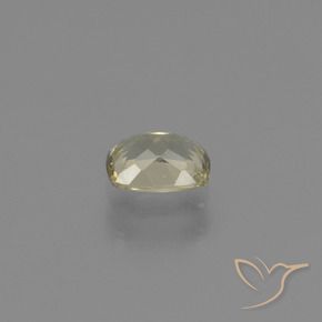 Color-Change Diaspore Gemstone in 6 x 4.8 mm Size for Sale, Color-Change Diaspore Stone in Very Light Yellow Color