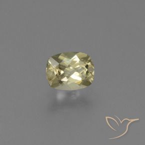 0.76 ct Yellow Color-Change Diaspore Stone, Natural Color-Change Diaspore in Cushion-Cut Shape for Sale