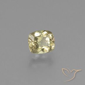 0.80 ct Yellow Color-Change Diaspore Stone, Natural Color-Change Diaspore in Cushion-Cut Shape for Sale