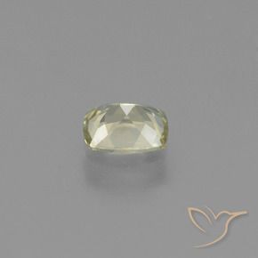 Color-Change Diaspore Gemstone in 6.2 x 5 mm Size for Sale, Color-Change Diaspore Stone in Very Light Yellow Color