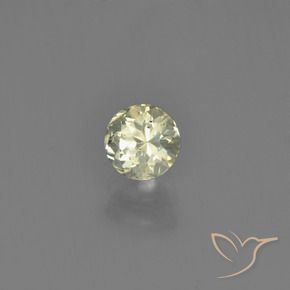 0.61 ct Yellow Color-Change Diaspore Stone, Natural Color-Change Diaspore in Round Facet Shape for Sale