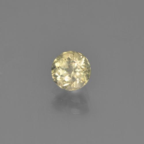0.68 ct Yellow Color-Change Diaspore Stone, Natural Color-Change Diaspore in Round Facet Shape for Sale