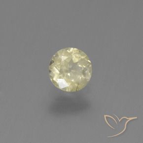 0.50 ct Yellow Color-Change Diaspore Stone, Natural Color-Change Diaspore in Round Facet Shape for Sale