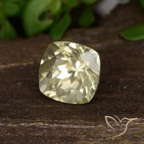 0.80 ct Yellow Color-Change Diaspore Stone, Natural Color-Change Diaspore in Cushion-Cut Shape for Sale