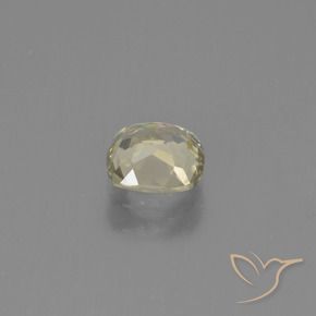 Color-Change Diaspore Gemstone in 5.8 x 5.5 mm Size for Sale, Color-Change Diaspore Stone in Very Light Yellow Color