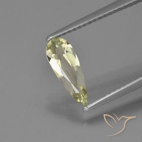 0.76 ct Yellow Color-Change Diaspore Stone, Natural Color-Change Diaspore in Pear Facet Shape for Sale