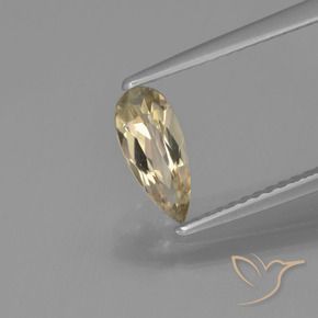 0.70 ct Yellow Color-Change Diaspore Stone, Natural Color-Change Diaspore in Pear Facet Shape for Sale