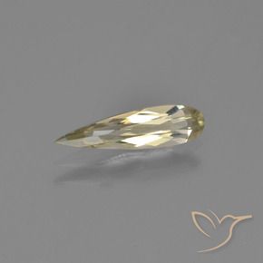 0.82 ct Yellow Color-Change Diaspore Stone, Natural Color-Change Diaspore in Pear Facet Shape for Sale