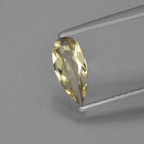 0.61 ct Yellow Color-Change Diaspore Stone, Natural Color-Change Diaspore in Pear Facet Shape for Sale