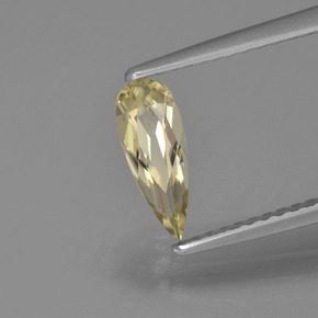 0.58 ct Yellow Color-Change Diaspore Stone, Natural Color-Change Diaspore in Pear Facet Shape for Sale