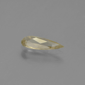 Color-Change Diaspore Gemstone in 9.4 x 3.6 mm Size for Sale, Color-Change Diaspore Stone in Warm Yellow Color