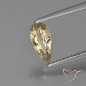 0.74 ct Yellow Color-Change Diaspore Stone, Natural Color-Change Diaspore in Pear Facet Shape for Sale