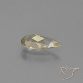 Color-Change Diaspore Gemstone in 8.9 x 4.2 mm Size for Sale, Color-Change Diaspore Stone in Warm Yellow Color