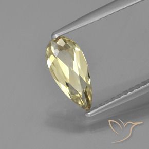 0.80 ct Yellow Color-Change Diaspore Stone, Natural Color-Change Diaspore in Pear Facet Shape for Sale