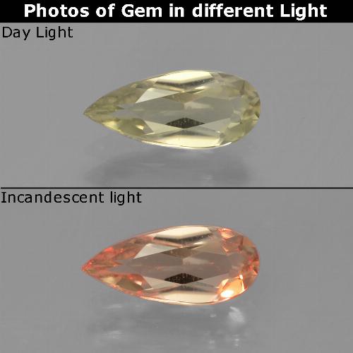 0.8ct Pear Facet Green to Pink Color-Change Diaspore Gem for sale 0.8ct Pear Facet Green to Pink Color-Change Diaspore Gem (ID: 453902)