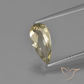 1.09 ct Yellow Color-Change Diaspore Stone, Natural Color-Change Diaspore in Pear Facet Shape for Sale