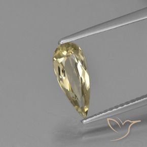 1.14 ct Yellow Color-Change Diaspore Stone, Natural Color-Change Diaspore in Pear Facet Shape for Sale