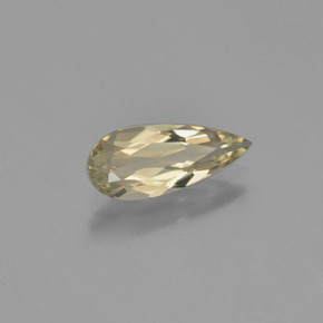 1.29 ct Yellow Color-Change Diaspore Stone, Natural Color-Change Diaspore in Pear Facet Shape for Sale