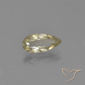 1.22 ct Yellow Color-Change Diaspore Stone, Natural Color-Change Diaspore in Pear Facet Shape for Sale