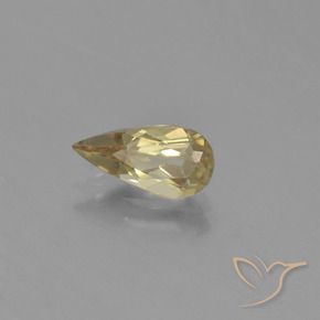 1.08 ct Yellow Color-Change Diaspore Stone, Natural Color-Change Diaspore in Pear Facet Shape for Sale