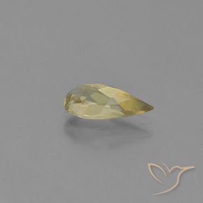 Color-Change Diaspore Gemstone in 9.9 x 4.9 mm Size for Sale, Color-Change Diaspore Stone in Warm Yellow Color