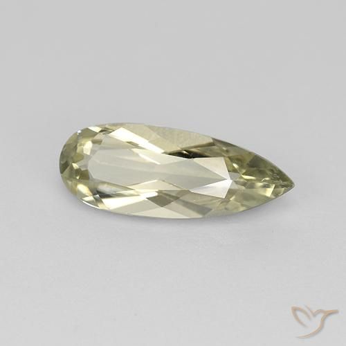 1.21 ct Yellow Color-Change Diaspore Stone, Natural Color-Change Diaspore in Pear Facet Shape for Sale