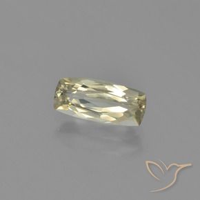 1.24 ct Yellow Color-Change Diaspore Stone, Natural Color-Change Diaspore in Cushion-Cut Shape for Sale
