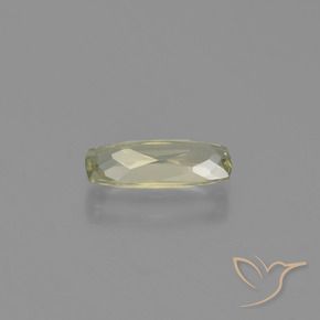 Color-Change Diaspore Gemstone in 10.1 x 4 mm Size for Sale, Color-Change Diaspore Stone in Very Light Golden-Yellow Color