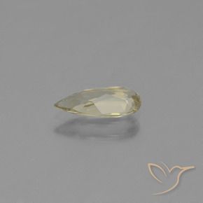 Color-Change Diaspore Gemstone in 9.6 x 4.5 mm Size for Sale, Color-Change Diaspore Stone in Very Light Golden-Yellow Color
