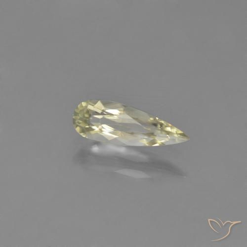 0.83 ct Yellow Color-Change Diaspore Stone, Natural Color-Change Diaspore in Pear Facet Shape for Sale