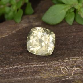 0.60 ct Yellow Color-Change Diaspore Stone, Natural Color-Change Diaspore in Cushion-Cut Shape for Sale